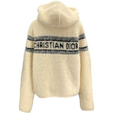 クリスチャン・ディオール Christian Dior ニットボアジャケット 214G13AM114 アイボリー ウール レディース その他アウター