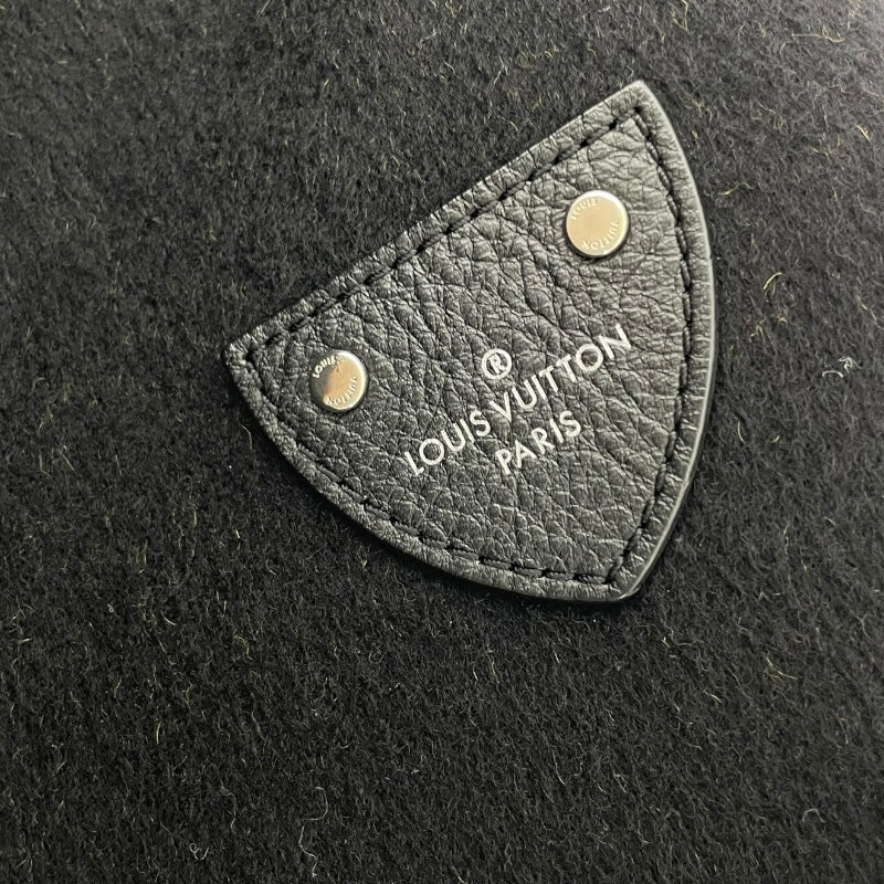 ルイ・ヴィトン LOUIS VUITTON ジャイアントモノグラムフーデットコート FHC028 ブラック ウール レディース トレンチコート