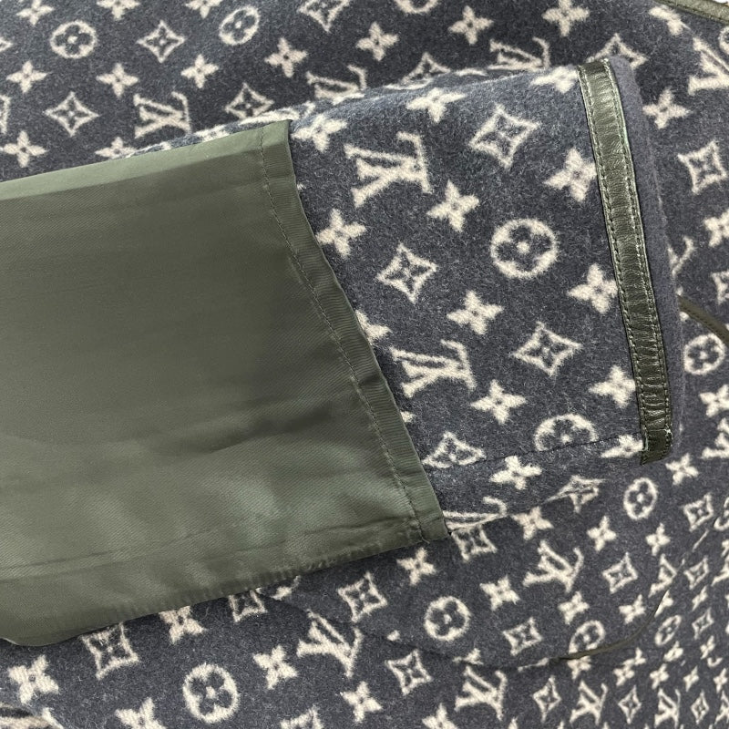 ルイ・ヴィトン LOUIS VUITTON ジャイアントモノグラムフーデットコート FHC028 ブラック ウール レディース トレンチコート