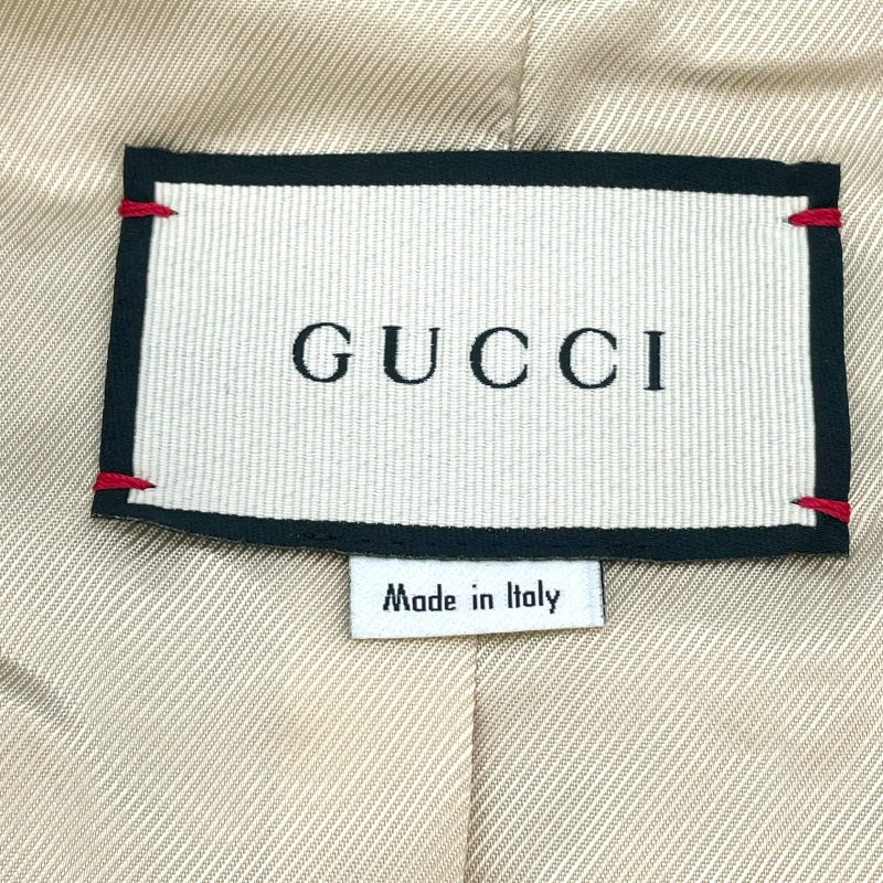 グッチ GUCCI GG総柄ノーカラーツイードジャケット 610060 マルチカラー ウール レディース ノーカラージャケット