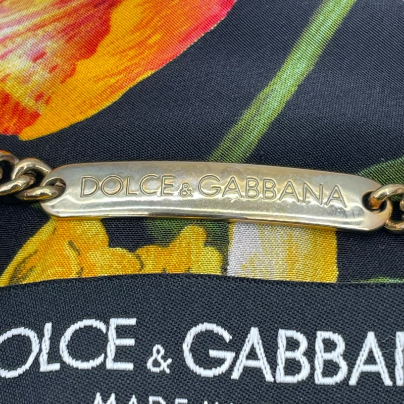 ドルチェ＆ガッバーナ Dolce & Gabbana ノーカラーツイードジャケット F2087T マルチカラー コットン レディース ノーカラージャケット