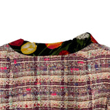 ドルチェ＆ガッバーナ Dolce & Gabbana ノーカラーツイードジャケット F2087T マルチカラー コットン レディース ノーカラージャケット