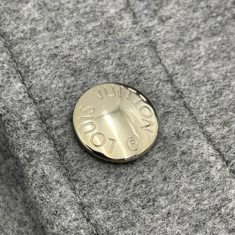 ルイ・ヴィトン LOUIS VUITTON ケープコート FRC032 グレー ウール レディース その他アウター