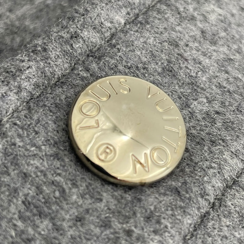 ルイ・ヴィトン LOUIS VUITTON ケープコート FRC032 グレー ウール レディース その他アウター