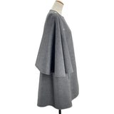 ルイ・ヴィトン LOUIS VUITTON ケープコート FRC032 グレー ウール レディース その他アウター