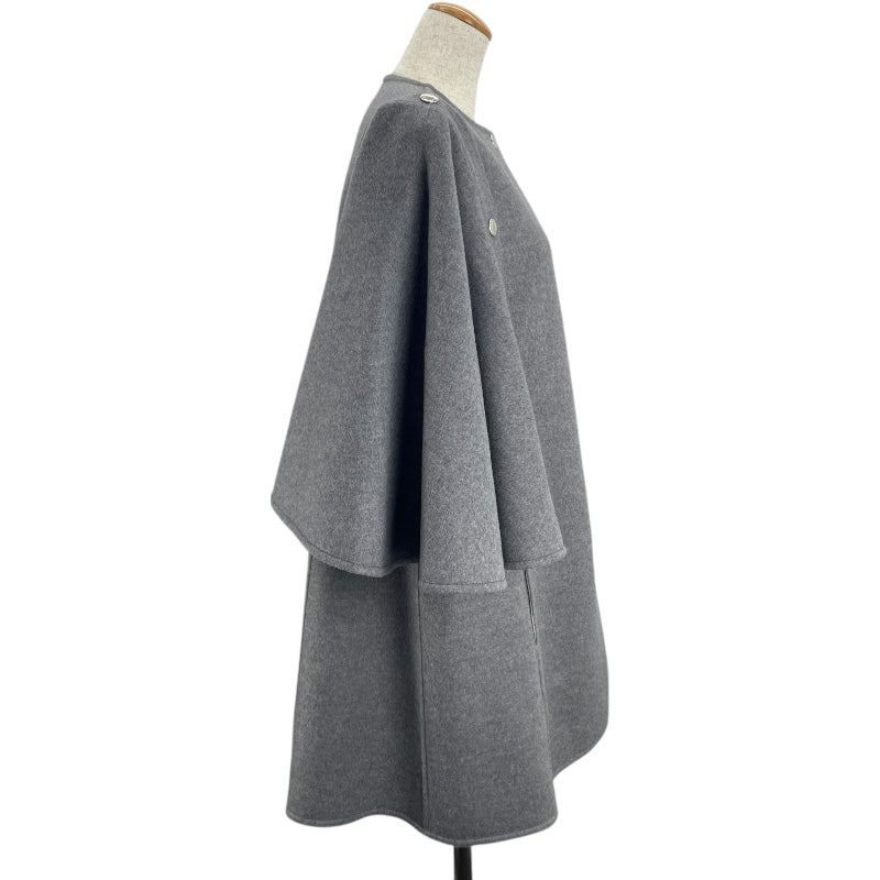 ルイ・ヴィトン LOUIS VUITTON ケープコート FRC032 グレー ウール レディース その他アウター
