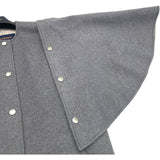 ルイ・ヴィトン LOUIS VUITTON ケープコート FRC032 グレー ウール レディース その他アウター