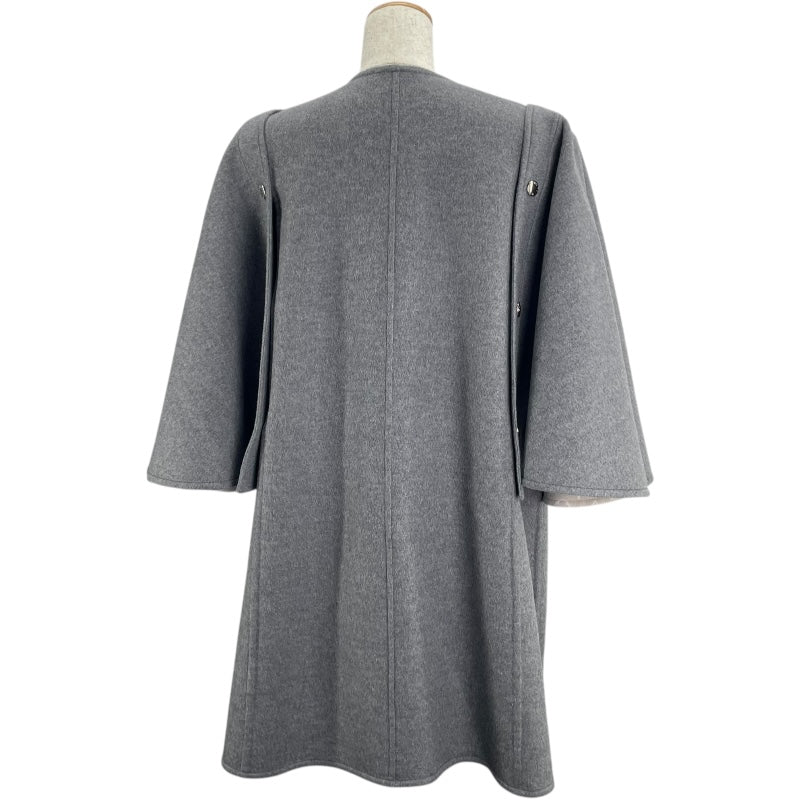 ルイ・ヴィトン LOUIS VUITTON ケープコート FRC032 グレー ウール レディース その他アウター