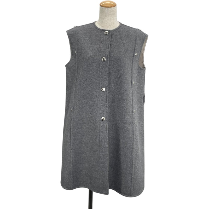 ルイ・ヴィトン LOUIS VUITTON ケープコート FRC032 グレー ウール