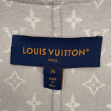 ルイ・ヴィトン LOUIS VUITTON ケープコート FRC032 グレー ウール レディース その他アウター