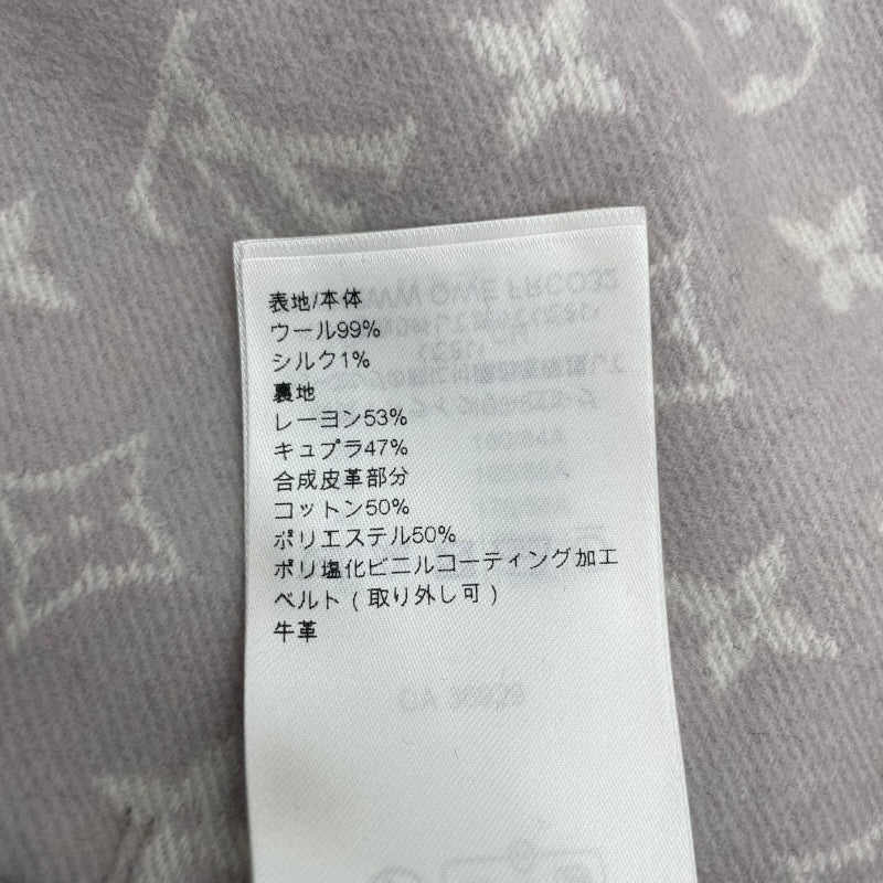 ルイ・ヴィトン LOUIS VUITTON ケープコート FRC032 グレー ウール レディース その他アウター