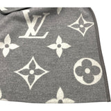 ルイ・ヴィトン LOUIS VUITTON ジャイアントモノグラムフーテッドコート FLC016 グレー ウール レディース その他アウター