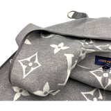 ルイ・ヴィトン LOUIS VUITTON ジャイアントモノグラムフーテッドコート FLC016 グレー ウール レディース その他アウター