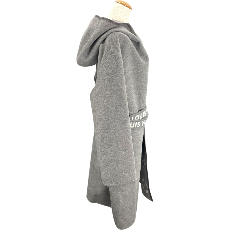 ルイ・ヴィトン LOUIS VUITTON ジャイアントモノグラムフーテッドコート FLC016 グレー ウール レディース その他アウター