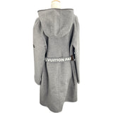 ルイ・ヴィトン LOUIS VUITTON ジャイアントモノグラムフーテッドコート FLC016 グレー ウール レディース その他アウター