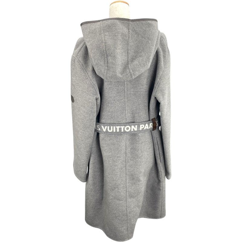 ルイ・ヴィトン LOUIS VUITTON ジャイアントモノグラムフーテッドコート FLC016 グレー ウール レディース その他アウター