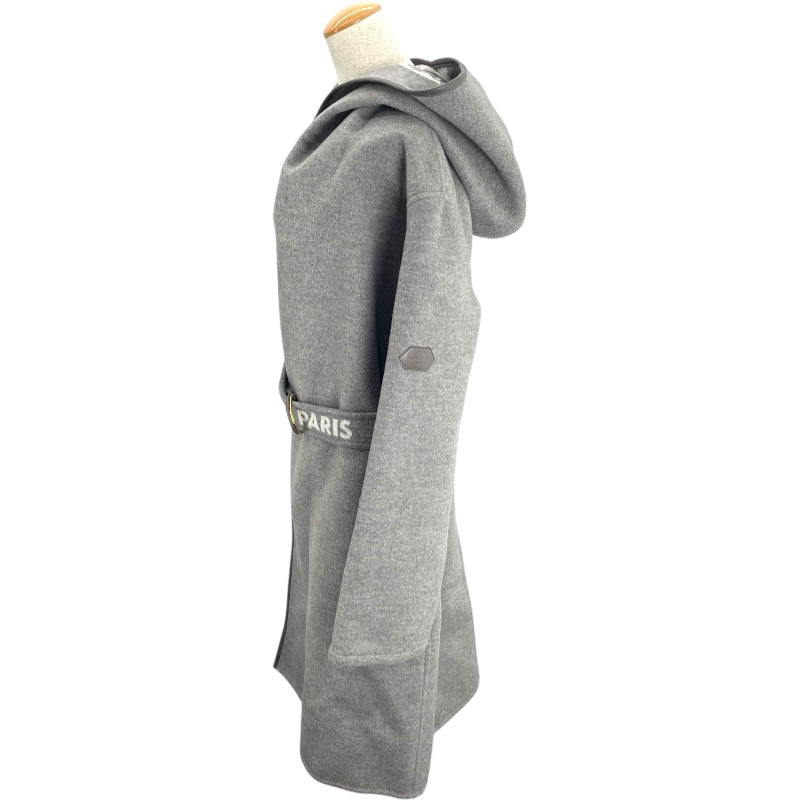 ルイ・ヴィトン LOUIS VUITTON ジャイアントモノグラムフーテッドコート FLC016 グレー ウール レディース その他アウター