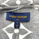 ルイ・ヴィトン LOUIS VUITTON ジャイアントモノグラムフーテッドコート FLC016 グレー ウール レディース その他アウター