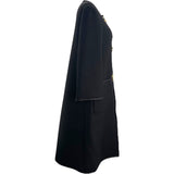 グッチ GUCCI ホースビット金具ノーカラーコート 594821 ブラック ウール レディース ノーカラージャケット