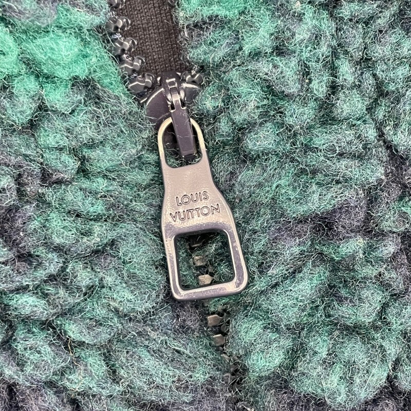 ルイ・ヴィトン LOUIS VUITTON モノグラム総柄フリースジャケット HOY15W グリーン ポリエステル メンズ その他アウター