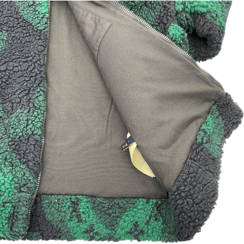 ルイ・ヴィトン LOUIS VUITTON モノグラム総柄フリースジャケット HOY15W グリーン ポリエステル メンズ その他アウター