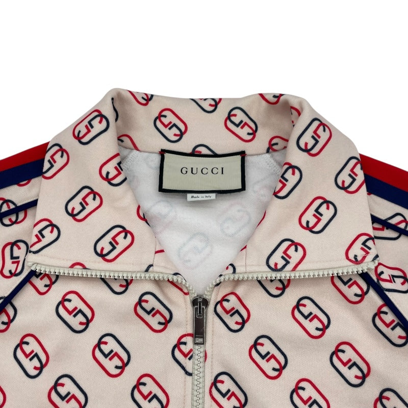 グッチ GUCCI GG総柄トラックジャケット 575737 ホワイト ポリエステル メンズ ナイロンジャケット