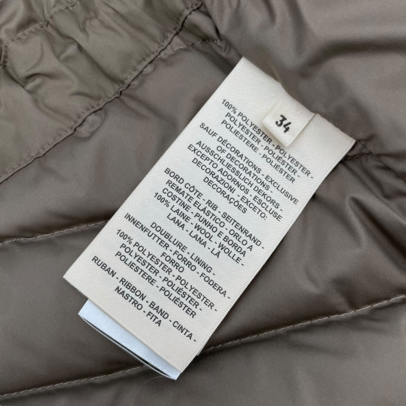 エルメス HERMES ロングダウンベスト 3H0163D2 ホワイト ポリエステル レディース ダウンベスト