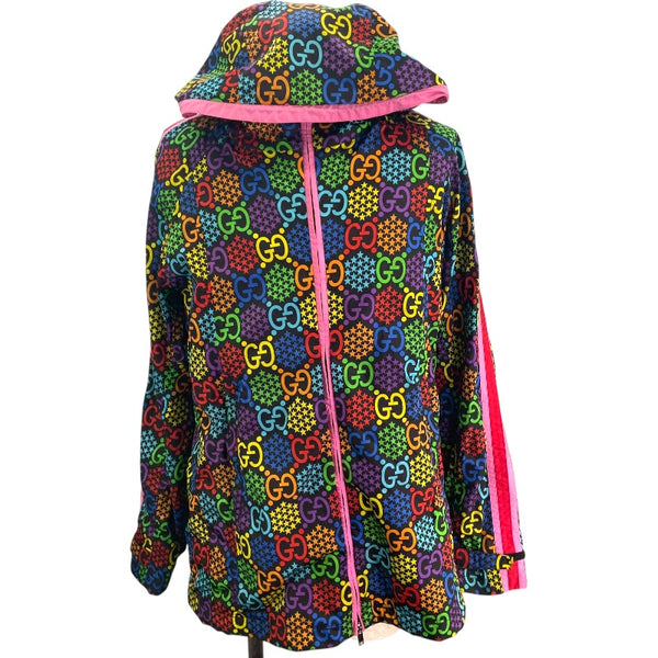 美品　GUCCI グッチ　GG柄　中綿入り　ナイロンジャケット　ライトアウター brb10010000015806-4.jpg