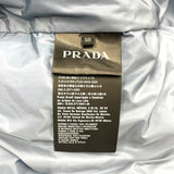 プラダ PRADA トライアングルロゴ ダウンジャケット SGN460 ブルー ナイロン レディース ダウンジャケット