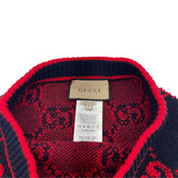 グッチ GUCCI GG総柄ニットスカート 713301 ネイビー ウール レディース スカート