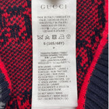 グッチ GUCCI GG総柄ニットスカート 713301 ネイビー ウール レディース スカート