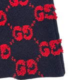グッチ GUCCI GG総柄ニットスカート 713301 ネイビー ウール レディース スカート