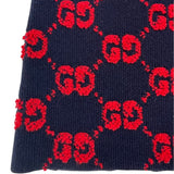 グッチ GUCCI GG総柄ニットスカート 713301 ネイビー ウール レディース スカート