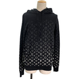 ルイ・ヴィトン LOUIS VUITTON モノグラムグラディエントニットパーカー22AW HNN45W ブラック コットン メンズ パーカー