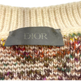 クリスチャン・ディオール Christian Dior オブリーク総柄 193M638AT344 ベージュ ウール メンズ セーター