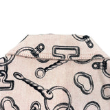 エルメス HERMES 総柄デニムジャケット 4H0253DD ピンク デニム レディース デニムジャケット