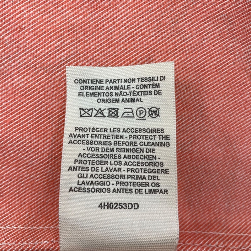 エルメス HERMES 総柄デニムジャケット 4H0253DD ピンク デニム レディース デニムジャケット