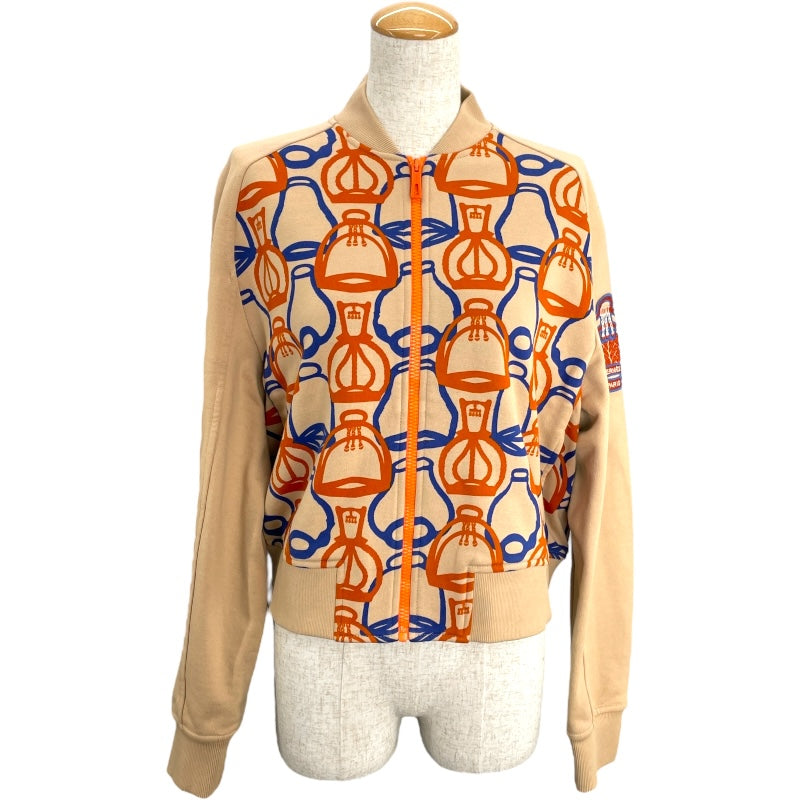 エルメス HERMES 総柄コットンブルゾン 3E4201D1 ベージュ コットン レディース ブルゾン