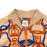 エルメス HERMES 総柄コットンブルゾン 3E4201D1 ベージュ コットン レディース ブルゾン