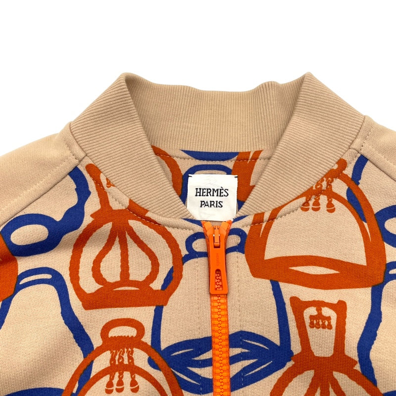 エルメス HERMES 総柄コットンブルゾン 3E4201D1 ベージュ コットン レディース ブルゾン