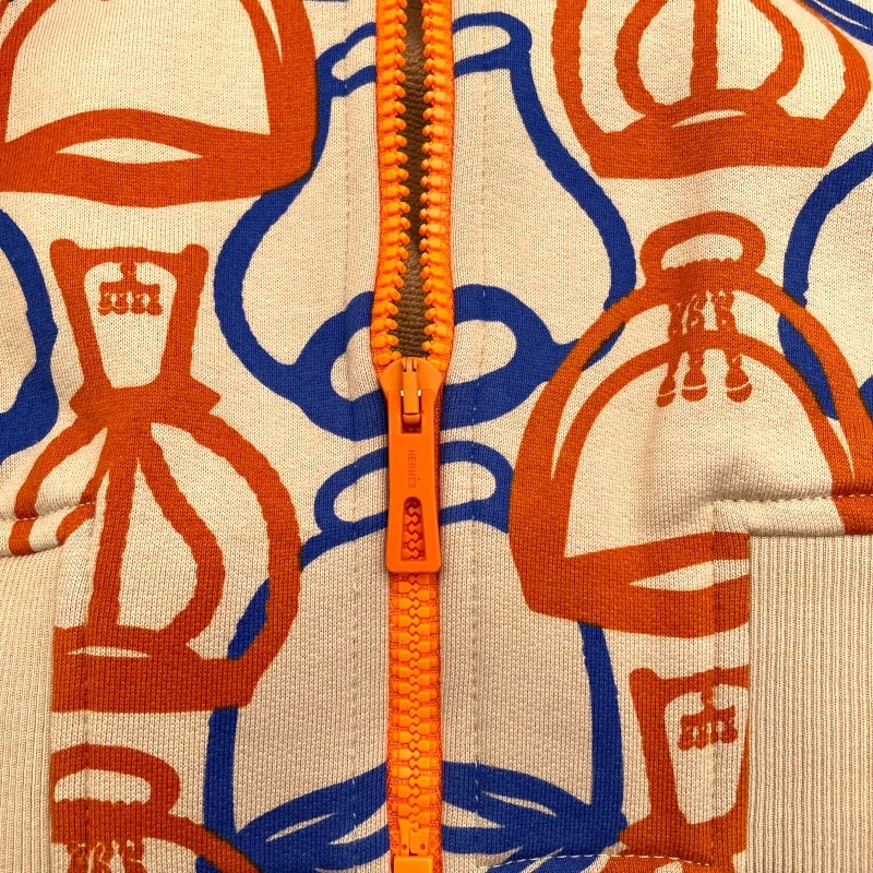 エルメス HERMES 総柄コットンブルゾン 3E4201D1 ベージュ コットン レディース ブルゾン