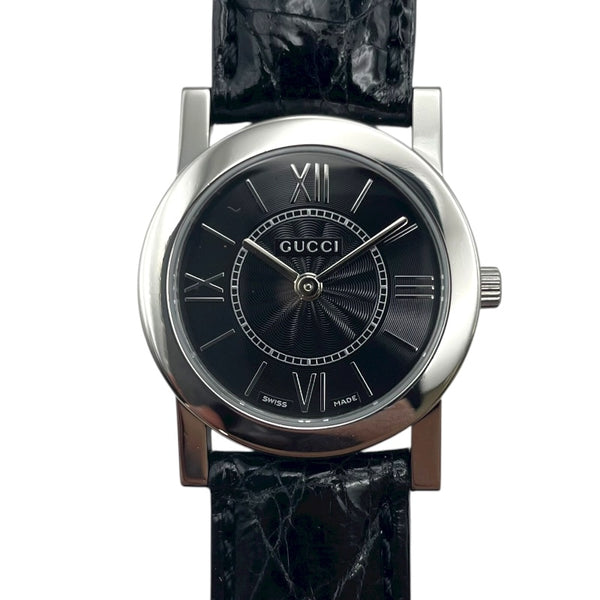 グッチ GUCCI ラウンドフェイス 5200L.1 ブラック SS レディース 腕時計