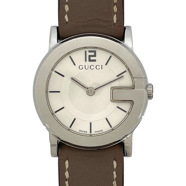 グッチ GUCCI Gラウンド 101L シルバー SS クオーツ ユニセックス 腕時計