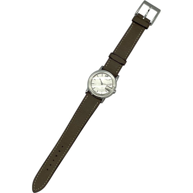 グッチ GUCCI Gラウンド 101L シルバー SS クオーツ ユニセックス 腕時計