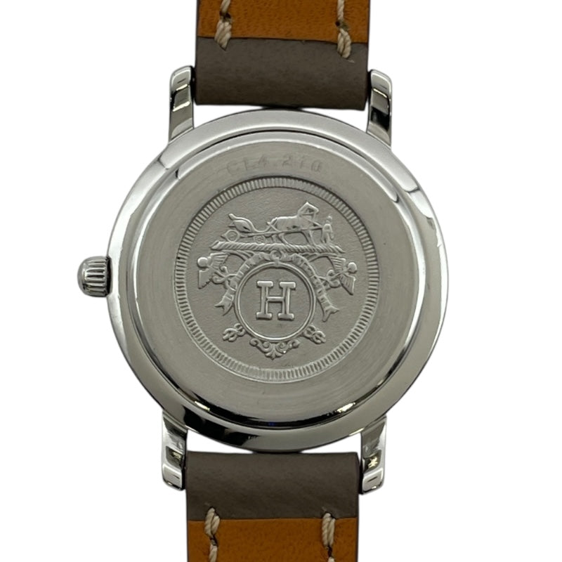 エルメス HERMES クリッパー CL4.210 ホワイト SS クオーツ レディース 腕時計