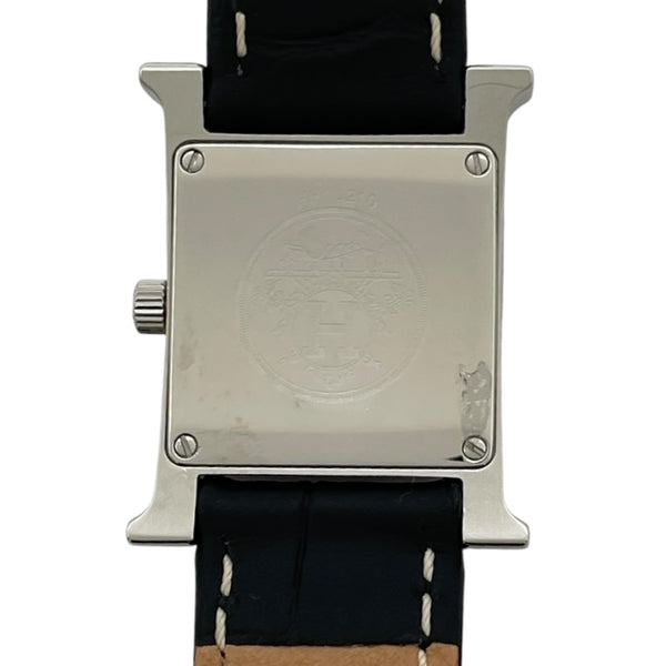 エルメス HERMES Hウォッチ HH1.210 アイボリー SS クオーツ レディース 腕時計