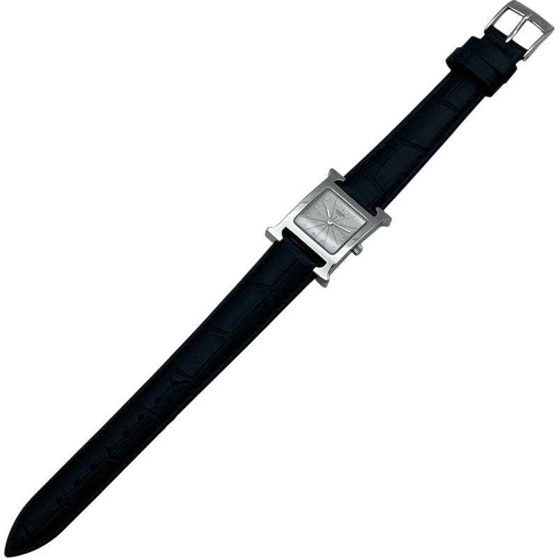エルメス HERMES Hウォッチ HH1.210 アイボリー SS クオーツ レディース 腕時計