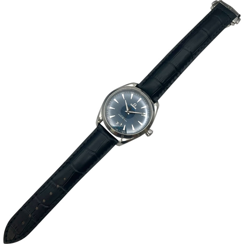 オメガ OMEGA シーマスターアクアテラ150M コーアクシャル マスタークロノメーター 220.13.41.21.03.001 ネイビー SS メンズ 腕時計