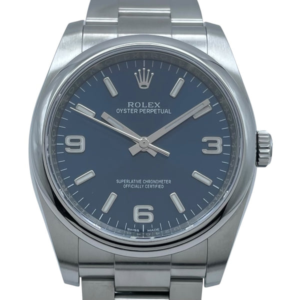 ロレックス ROLEX オイスターパーペチュアル36 116000 ブルー SS メンズ 腕時計