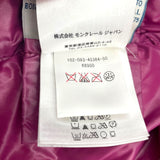 モンクレール MONCLER BADY ダウンジャケット 45384 パープル ナイロン レディース ダウンジャケット